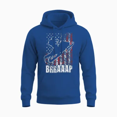Snowmobile Riding Usa Unisex Hoodie - Royal
