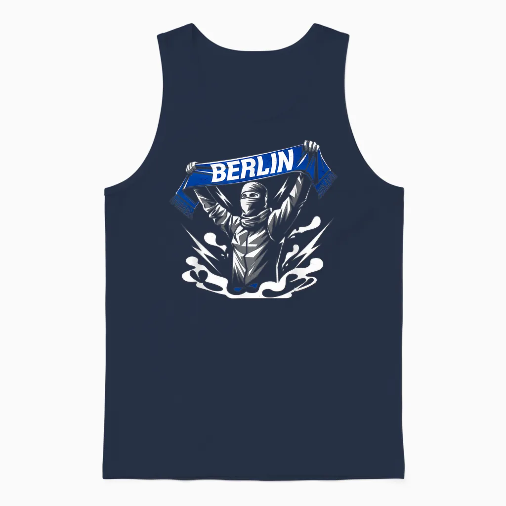 Berlin T-Shirt for Children Men Women Brandenburg Berlin T-Shirt, Black, S Unisex Tank Top in Navy