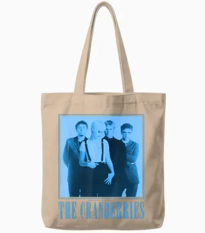 Official Cranberries Nnta Blue-Min Rock Alternative Band Tote Bags - Natural