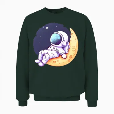 Funny Astronaut Unisex Sweatshirt - Forest