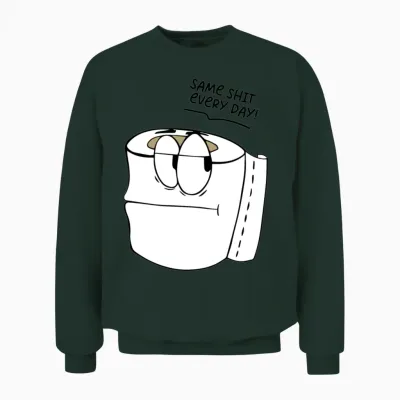 Funny Toilet Paper Shirt Funny Picture Unisex Sweatshirt - Forest