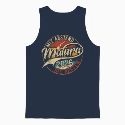 Matura 2026 Mit Abstand Die Besten | Maturant | Abschluss Unisex Tank Top - Navy