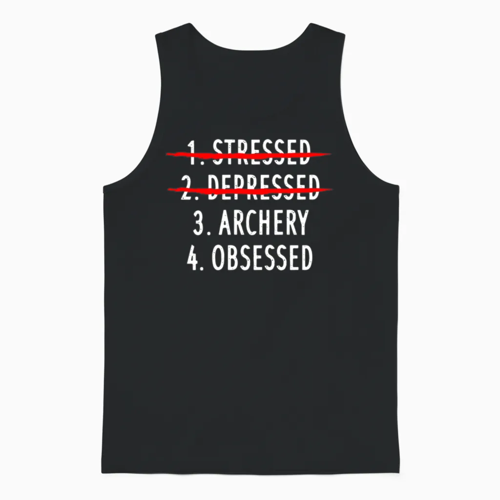 Archery Funny Unisex Tank Top in Black
