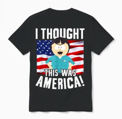 South Park Randy Thought This Was America Funny Cartoon Unisex T-Shirt - Black