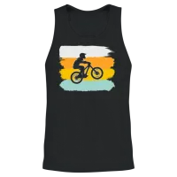 Mountainbike Retro Unisex Tank Top - Black – 2