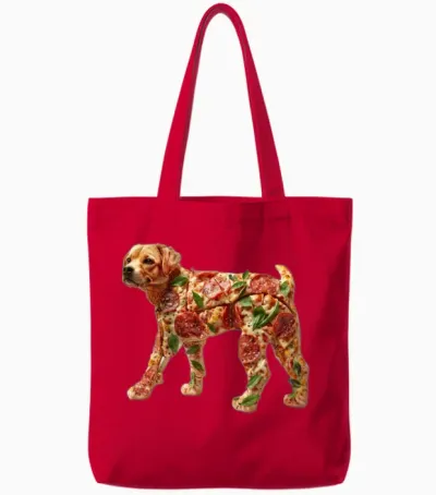 Dog Tote Bags - Red