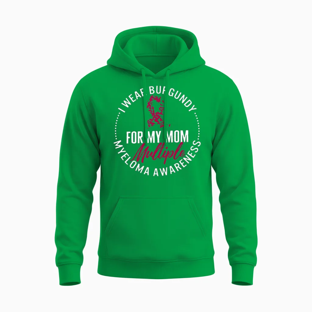Multiple Myeloma Awareness Cancer Shirt, I Wear Unisex Hoodie in Irish Green