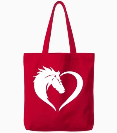 Horse Manure Tote Bags - Red