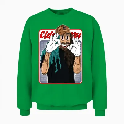 Ruby Da Cherry Retro Unisex Sweatshirt - Irish Green