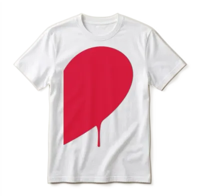 Half Heart Man Unisex T-Shirt - White
