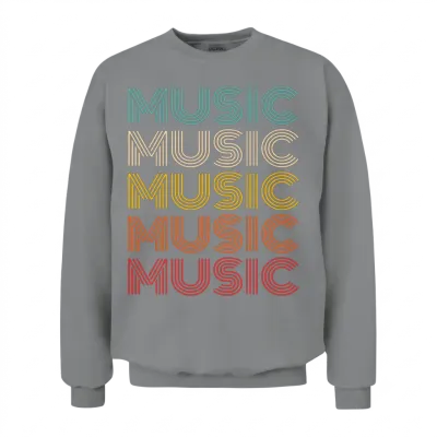 Retro Music Unisex Sweatshirt - Sport Grey