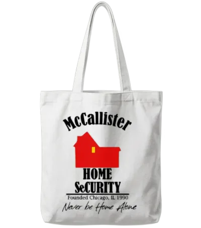 Mccallister Home Security - Home Alone Gift Tote Bags - White