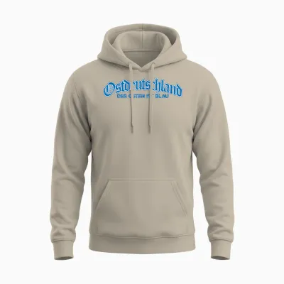 Ostdeutschland - Der Osten Ist Blau - Ossi - Ddr Unisex Hoodie - Sand