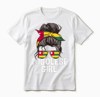 Togolese Chignon Proud Togo Unisex T-Shirt - White