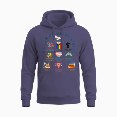 Großer Fan Der Menschenrechte | Freiheit Für Alle Gleichheit Design Unisex Hoodie - Heather Sport Dark Navy