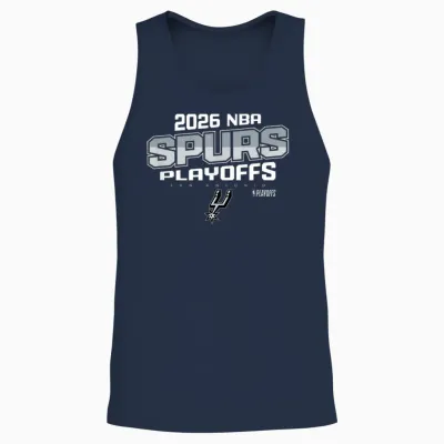 Nba Officiel 2026 Playoffs San Antonio Spurs Niveau Supérieur Unisex Tank Top - Navy