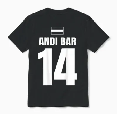 Mallorca Sauf Trikot österreich, Andi Bar Unisex T-Shirt - Black