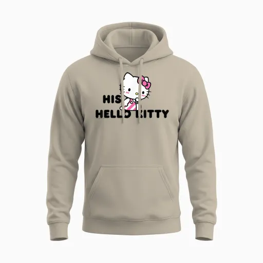 Hello Kitty and Dear Daniel Couples Unisex Hoodie - Sand