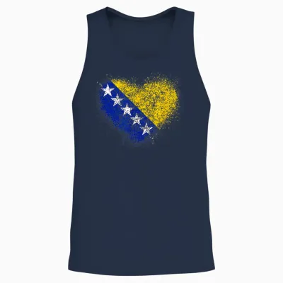 Bosnien Und Herzegowina Unisex Tank Top - Navy