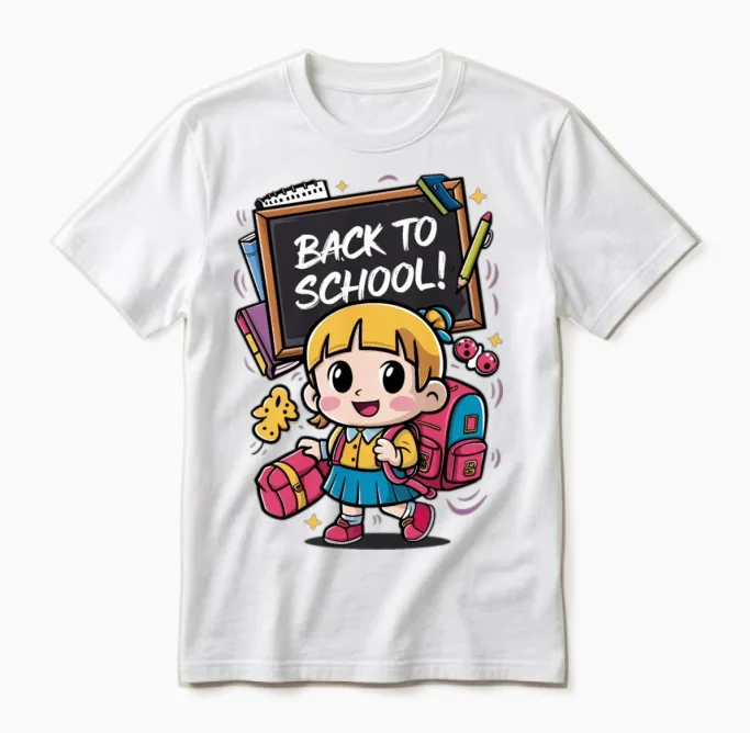 Back to School Girl - & Graduation Unisex T-Shirt in White