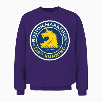 Boston Marathon Unisex Sweatshirt - Purple