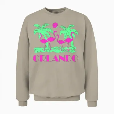 Retro Orlando Florida Unisex Sweatshirt - Sand