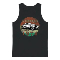50th Birthday Classic Car - Vintage Since 1974 Unisex Tank Top - Black – 1