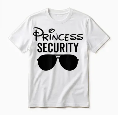 Princesse Sécurité Papa Copain Mari Grossesse Unisex T-Shirt - White