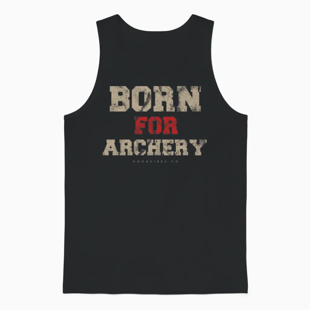 Archery Sport Retro Unisex Tank Top - Black