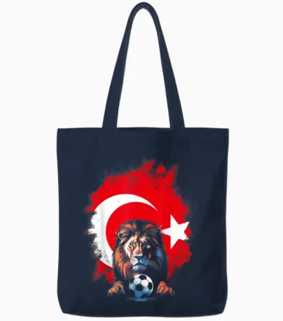 Türkiye Geschenk Für Türkei Fußball Fußball Europa Tote Bags - Navy