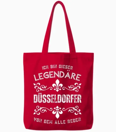 Ich Bin Dieser Legendäre Düsseldorfer Tote Bags - Red