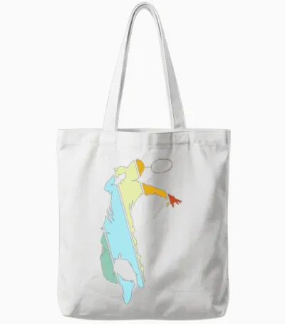 Badminton Retro Tote Bags - White