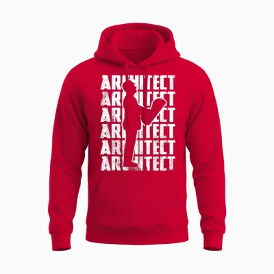 Funny Architect Unisex Hoodie - Red