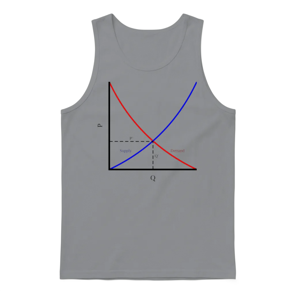 It's All About Supply and Demand, Economics Unisex Tank Top - Sport Grey