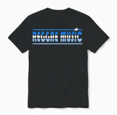 Reggae Music Retro Unisex T-Shirt - Black