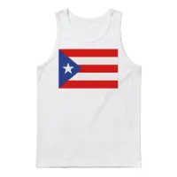 Puerto Rico Unisex Tank Top - White – 1