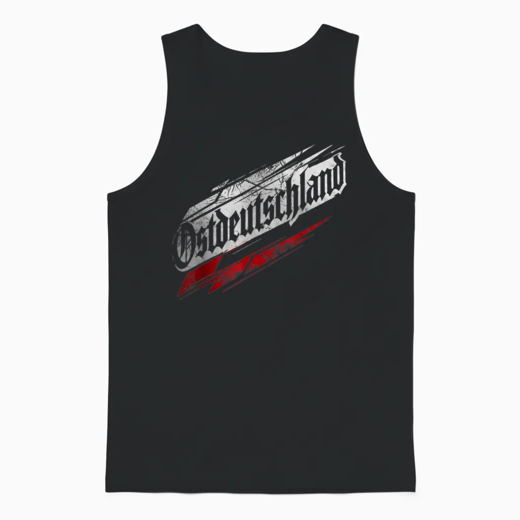 Ostdeutschland Vintage Klassik Unisex Tank Top in Black