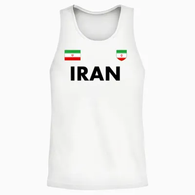 Iran Fußball Trikot Ball Reise Unisex Tank Top - White