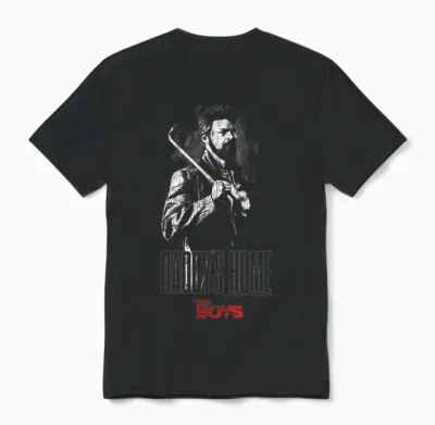The Boys Daddy's Home Billy Butcher Black & White Tv Show Unisex T-Shirt - Black