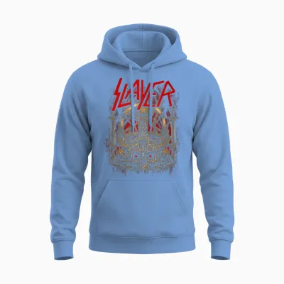 Slayer Demoniacal Opus Unisex Hoodie - Carolina Blue