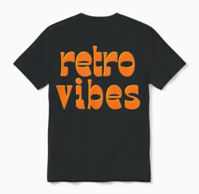 Retro Vibes Unisex T-Shirt - Black