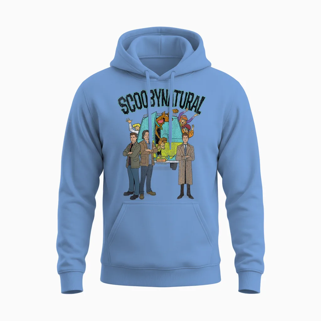 Scooby-Doo Scoobynatural Supernatural Mystery Ride Unisex Hoodie in Carolina Blue