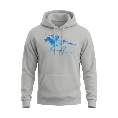 Horse Racing, Watercolor Horse Racing Unisex Hoodie - Ash
