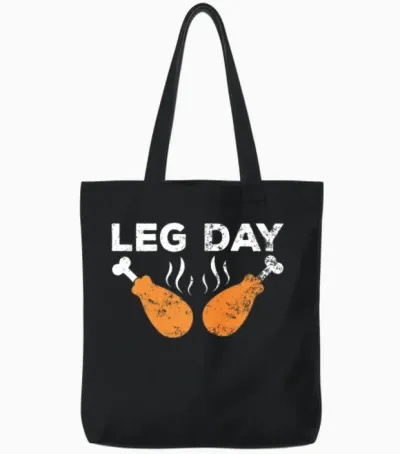 Funny Thanksgiving Gift Idea Tote Bags - Black