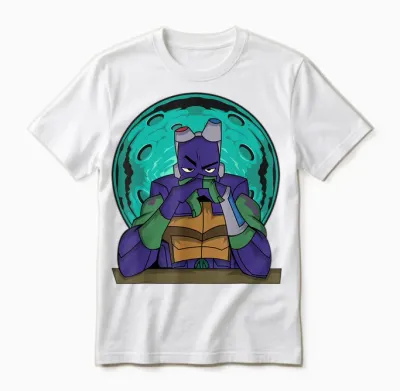 Mademark X Teenage Mutant Ninja Turtles - Donatello Hard as Nails for the Rv Unisex T-Shirt - White