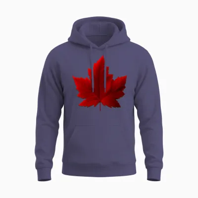 Canada Maple Leaf Souvenirs Unisex Hoodie - Heather Sport Dark Navy
