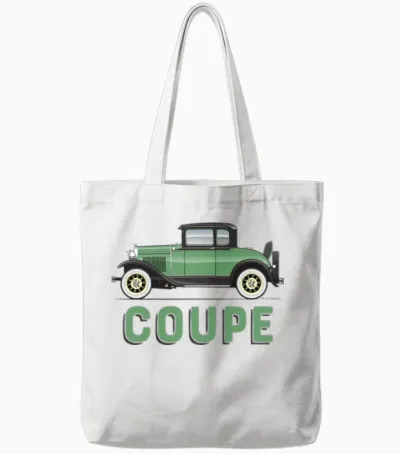 Coupe Kewanee Green Tote Bags - White