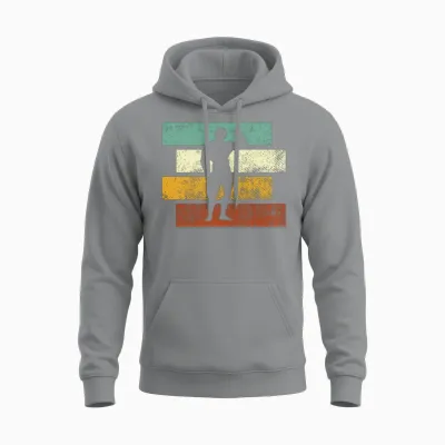 Body Building Retro Unisex Hoodie - Sport Grey