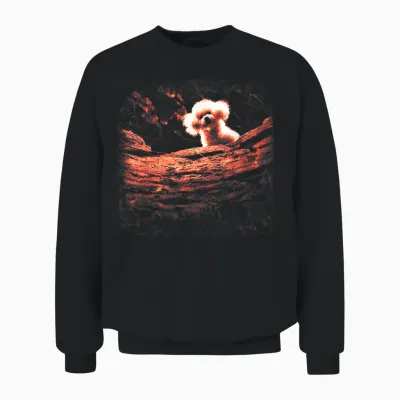 A Little Lamb in the Killer Silence Cute Poodle Horror Movie Unisex Sweatshirt - Black