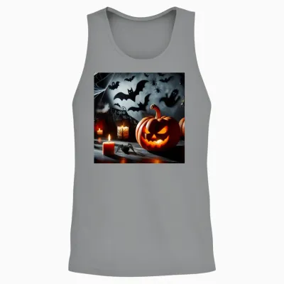 Enchanting Hallow Design: Perfect for Unique and S Unisex Tank Top - Sport Grey